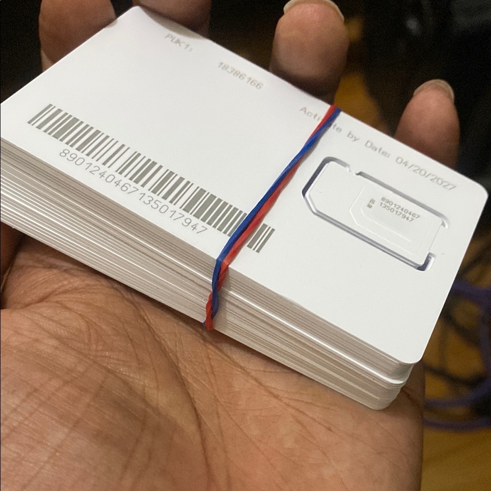 X20 blank non Activated Acp T-Mobile Sim Cards